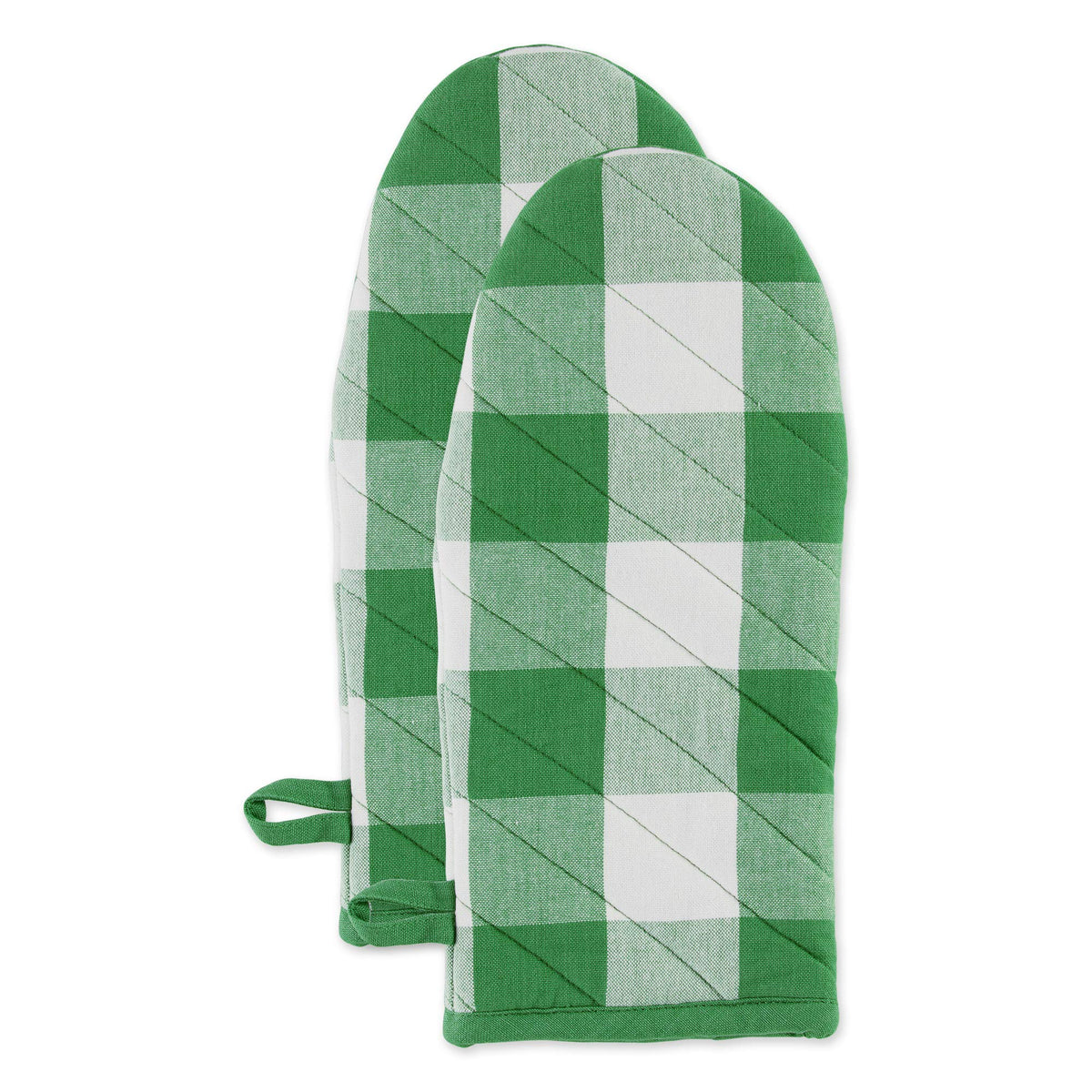 DII Buffalo Check Kitchen Collection, Classic Farmhouse Kitchen Set, Oven Mitt, Black & White, 2 Piece