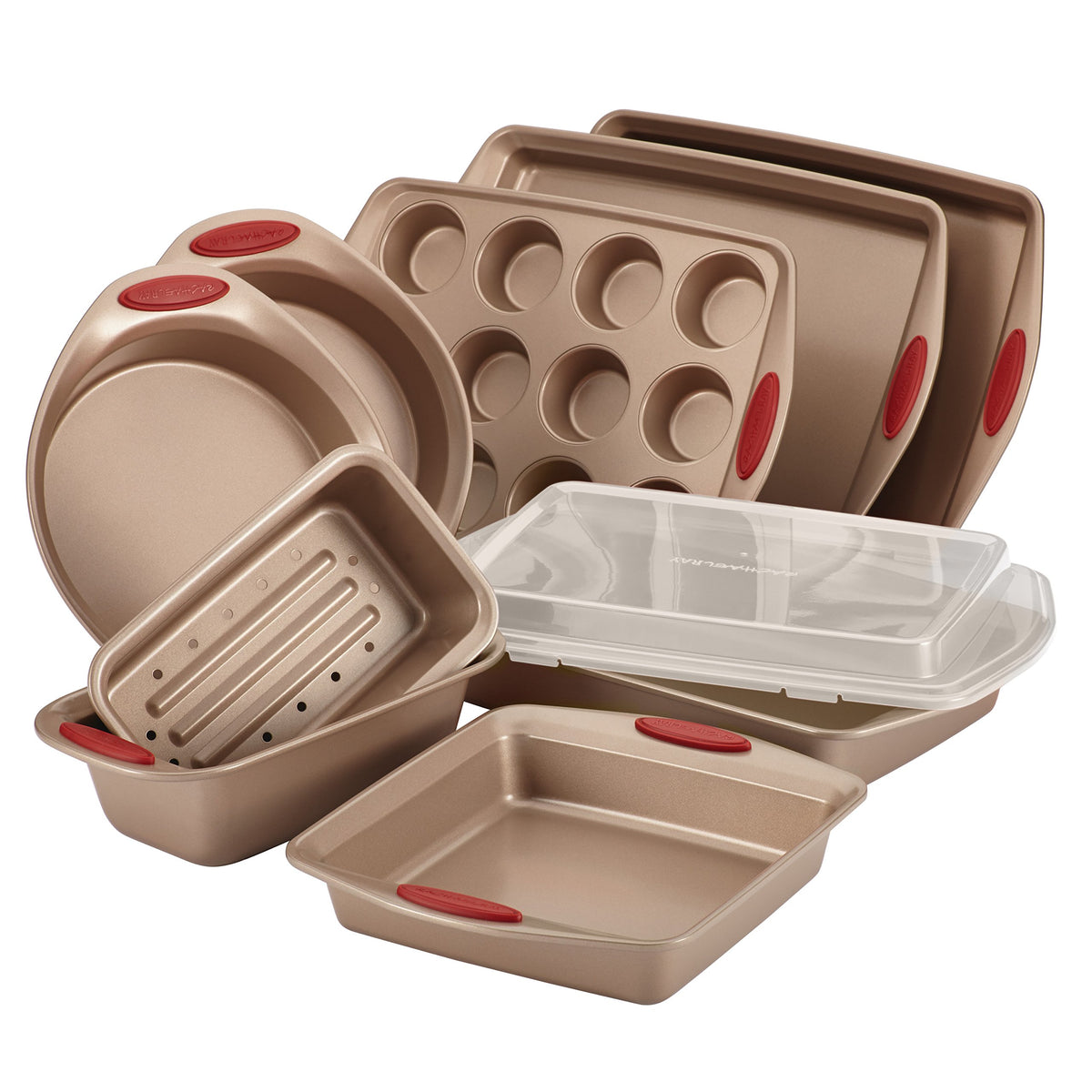 Rachael Ray Cucina Nonstick Bakeware Baking Pans Set, Baking Set 10-Piece