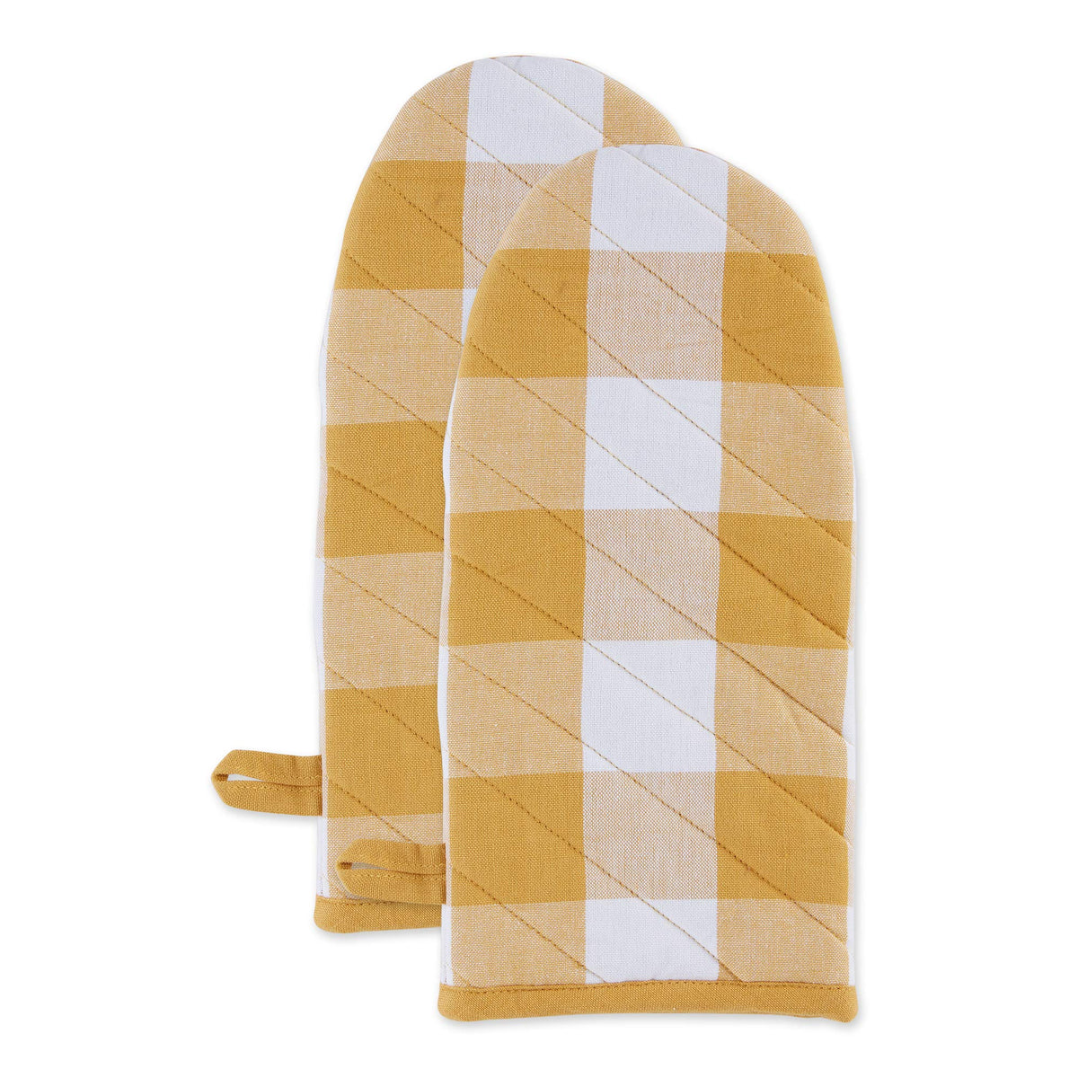 DII Buffalo Check Kitchen Collection, Classic Farmhouse Kitchen Set, Oven Mitt, Black & White, 2 Piece