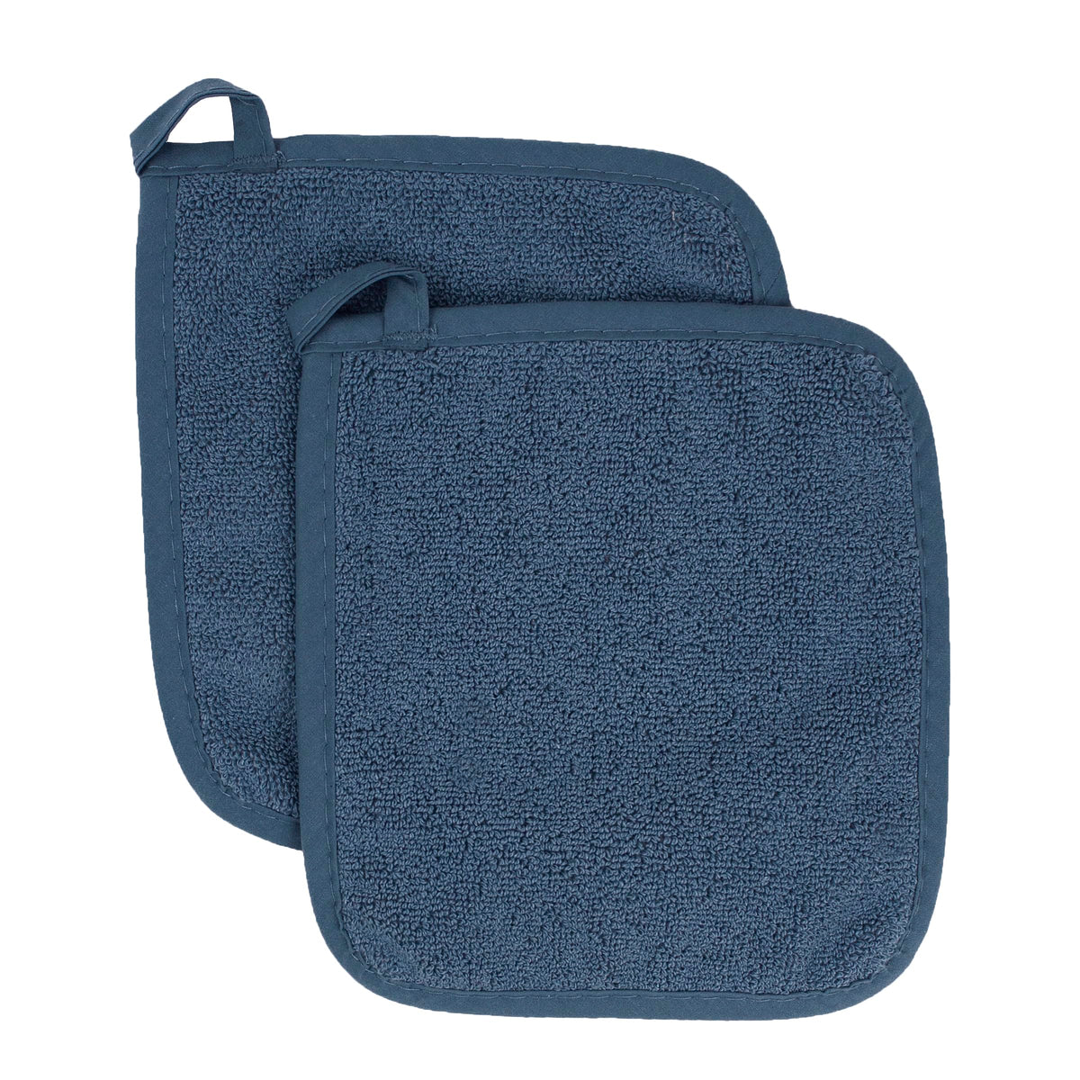 RITZ Terry Potholder & Hot Pad: Unparalleled Heat Resistant, Durable 100% Cotton – Ergonomically Designed for Optimal Grip – Easy-Care Machine Washable – 2-Pack, Graphite