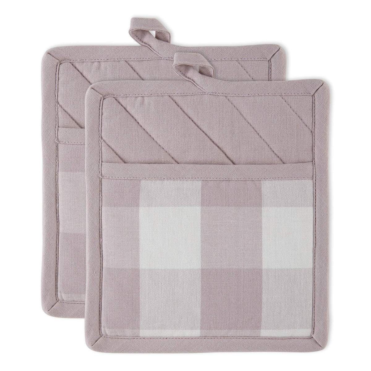 DII Buffalo Check Kitchen Collection, Classic Farmhouse Kitchen Set, Oven Mitt, Black & White, 2 Piece