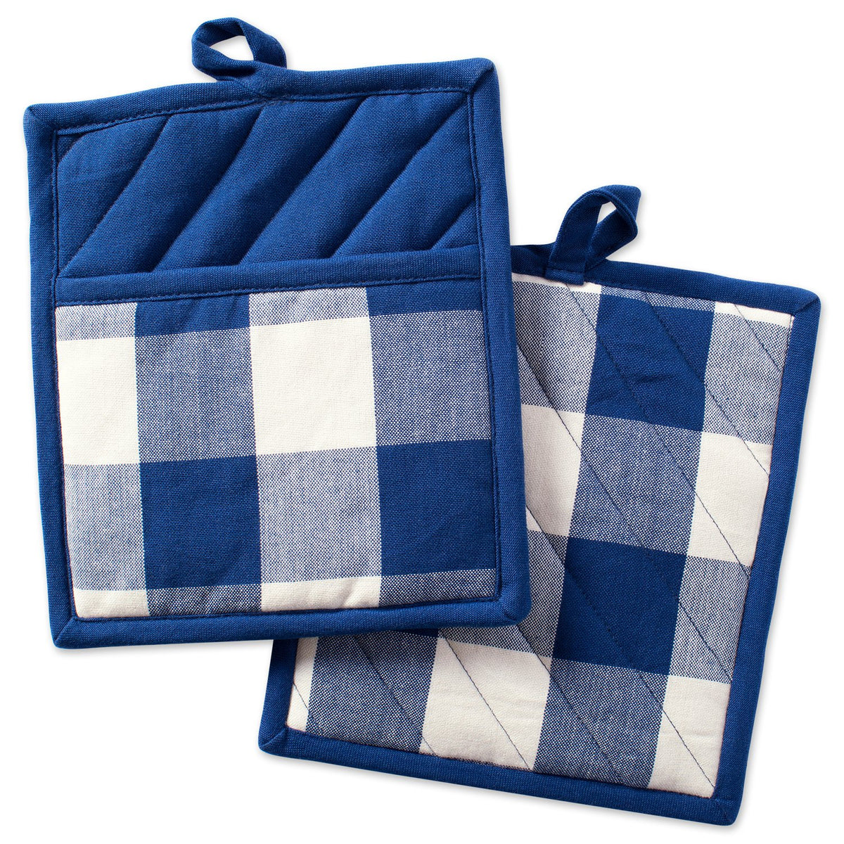 DII Buffalo Check Kitchen Collection, Classic Farmhouse Kitchen Set, Oven Mitt, Black & White, 2 Piece