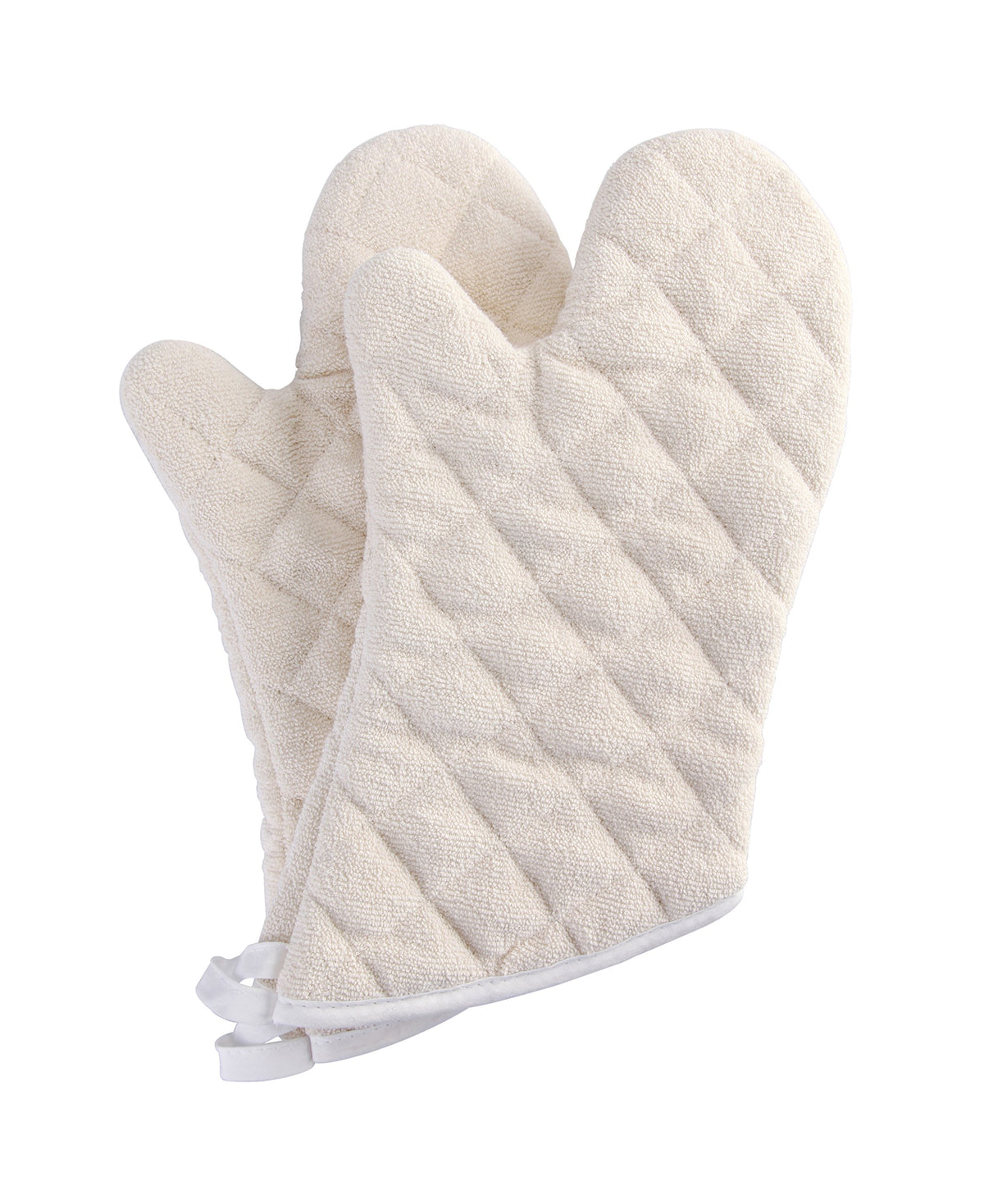 ARCLIBER Gray 16" Quilted Terry Oven Mitts 2 Pairs Heat Resistant